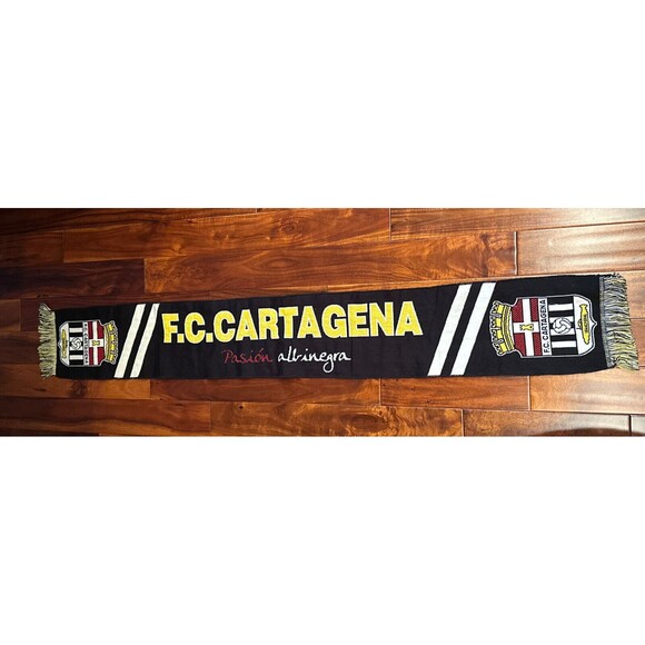 FC Cartagena Pasion Alvinegra Soccer Team Scarf Apparel - Picture 1 of 12